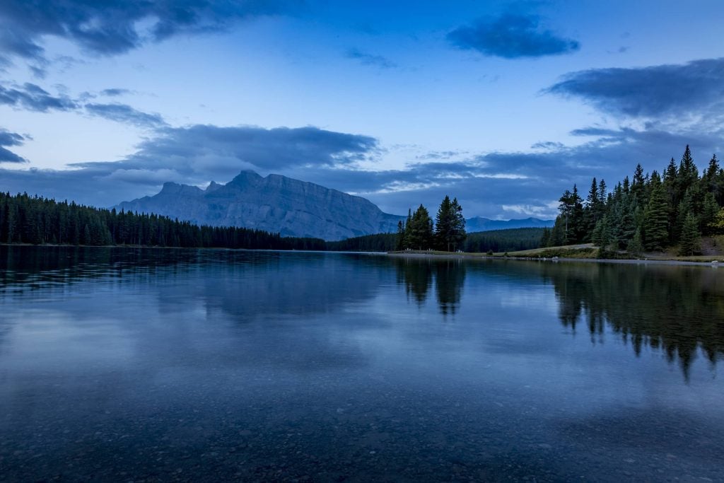 Two Jack Lake Storm From Banff National Park